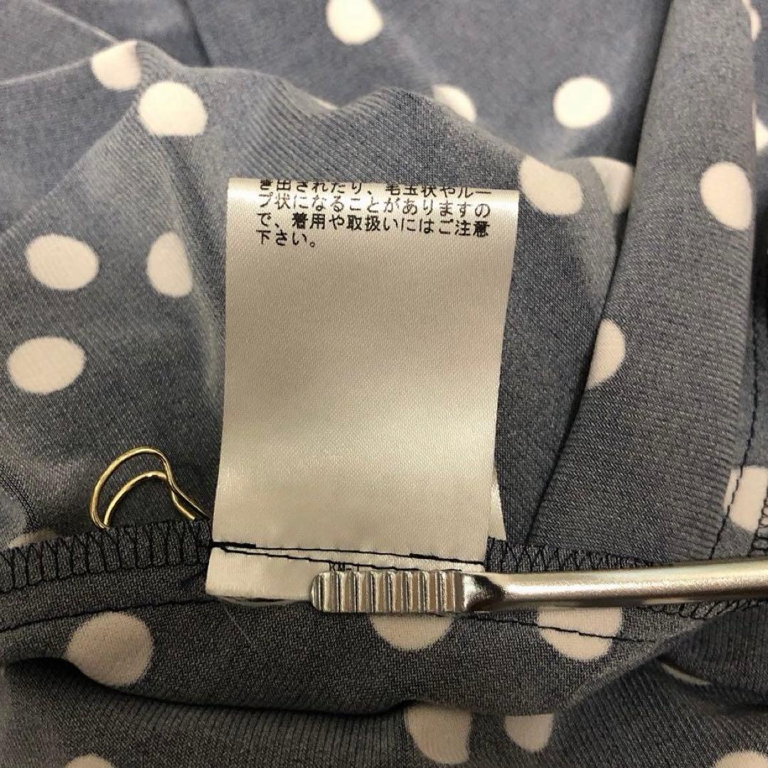 kay me♡カシュクールワンピース ひざ丈 七分袖 ドット 9