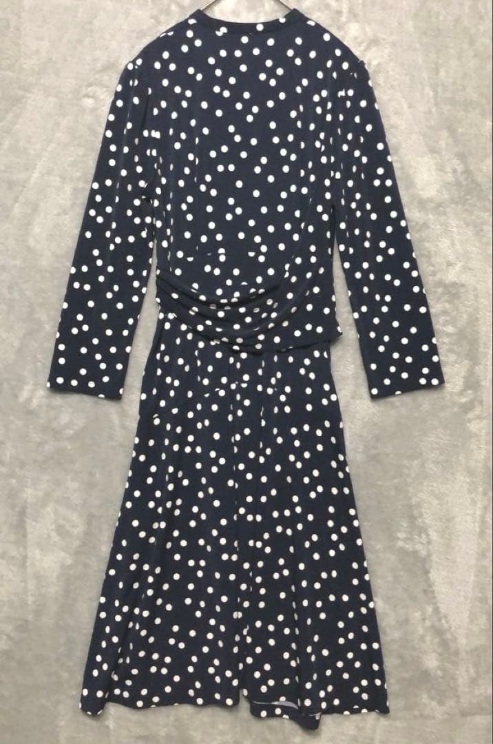 kay me♡カシュクールワンピース ひざ丈 七分袖 ドット 9