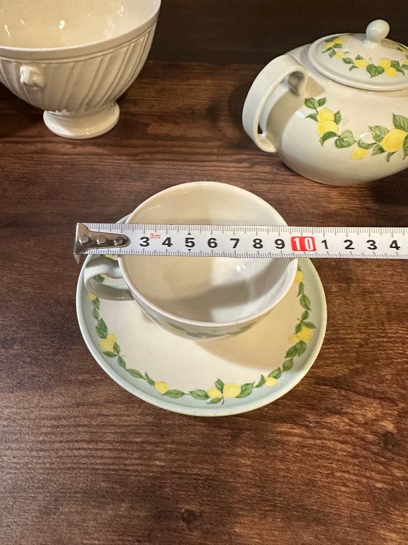 阿部慎太朗 檸檬バイカラーティーセット6点　※バラ売り不可