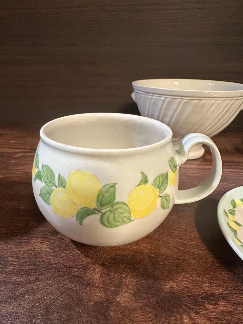 阿部慎太朗 檸檬バイカラーティーセット6点　※バラ売り不可