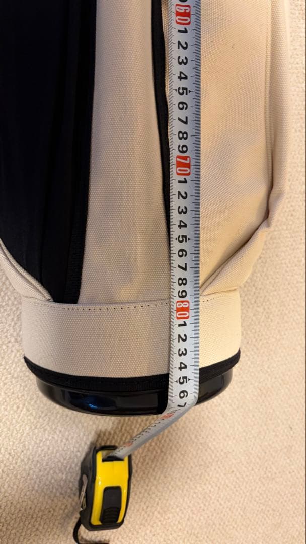 JONES ゴルフバッグ・キャディバッグ クリーム色　Jones刺繍付