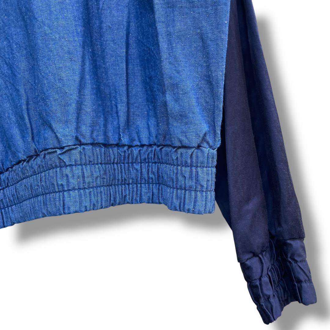 ヴィヴィアンウエストウッド オーブ刺繍 デニム ナイロン 切り替え