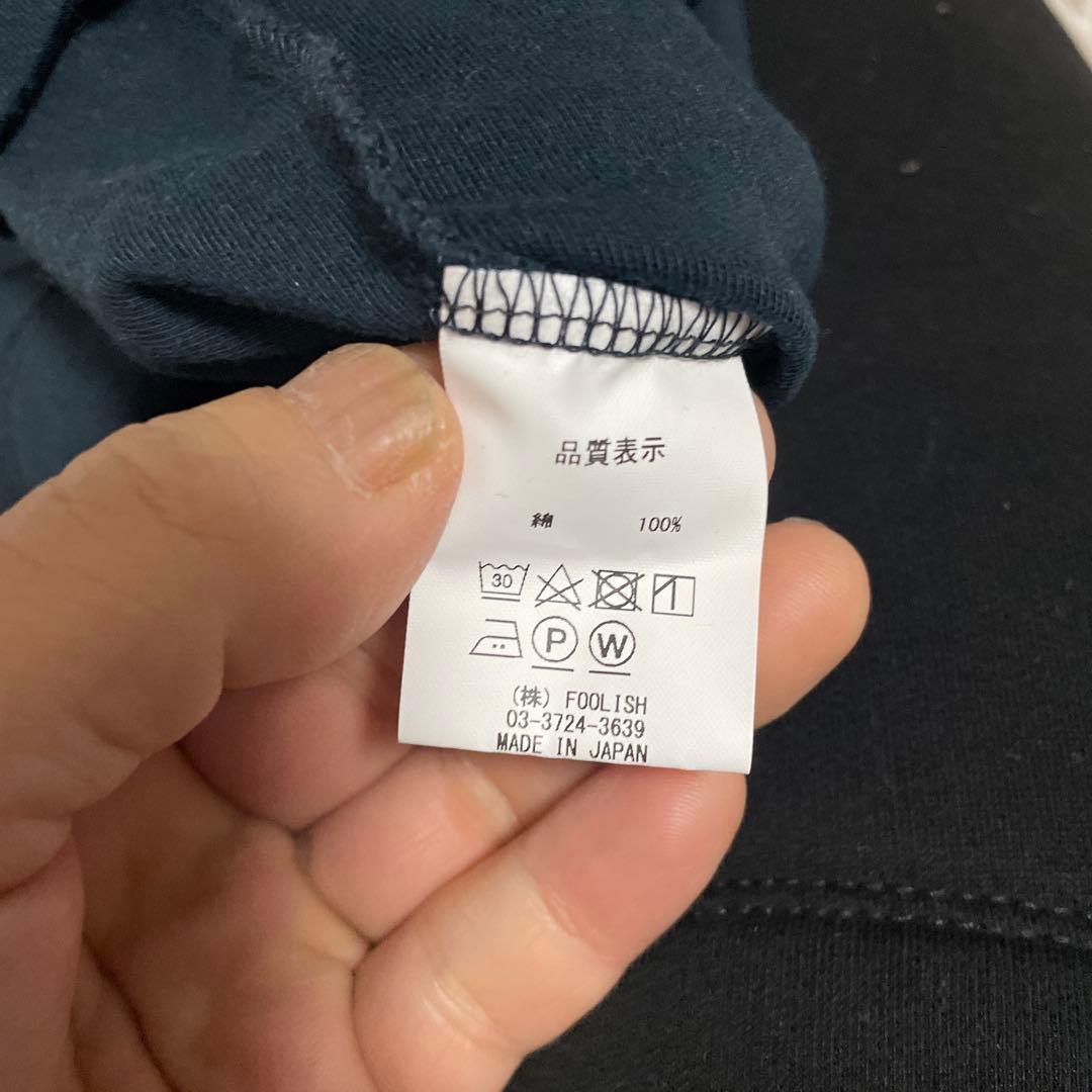 rough&swell ラフアンドスウェル　タートルネック長袖シャツ　ネイビー