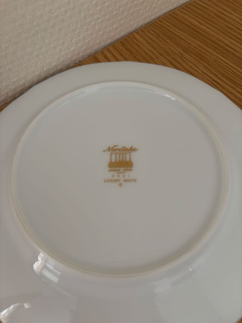 ノリタケダイヤモンドコレクションプレート大・小6客セットLUXURY WHITE