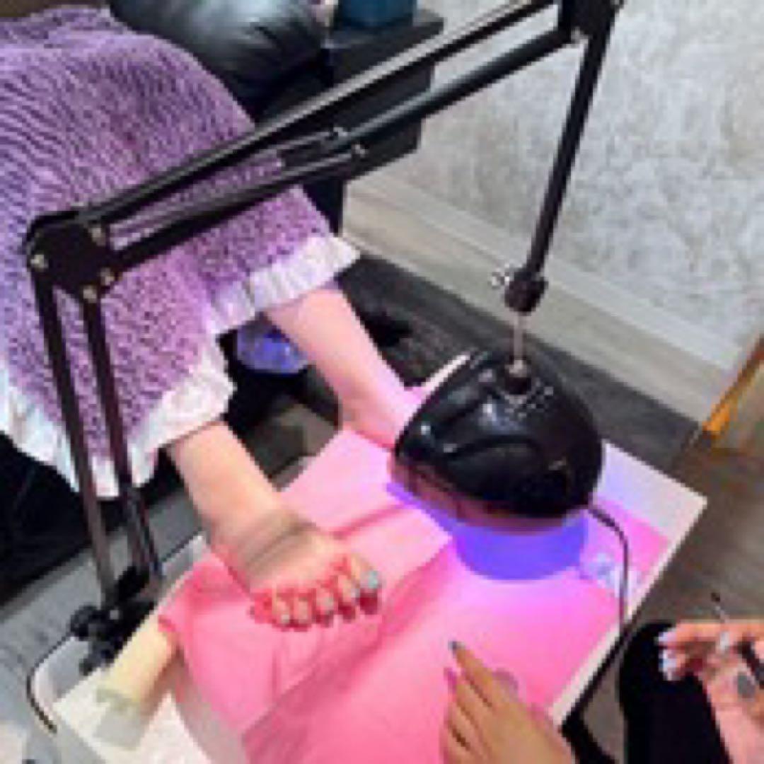 ブラック クランプ式3本アーム UV/LED ネイルライト