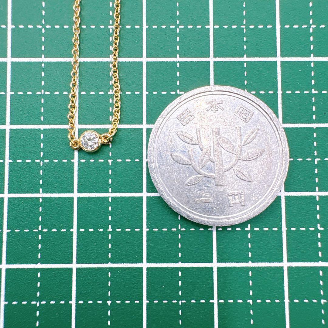 極美品 オールドティファニー バイザヤード 3.1mmブレスレット k18