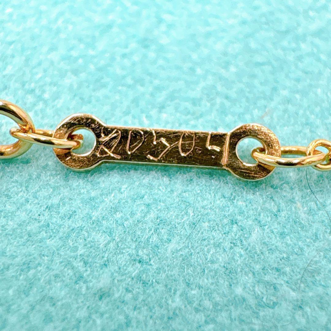 極美品 オールドティファニー バイザヤード 3.1mmブレスレット k18