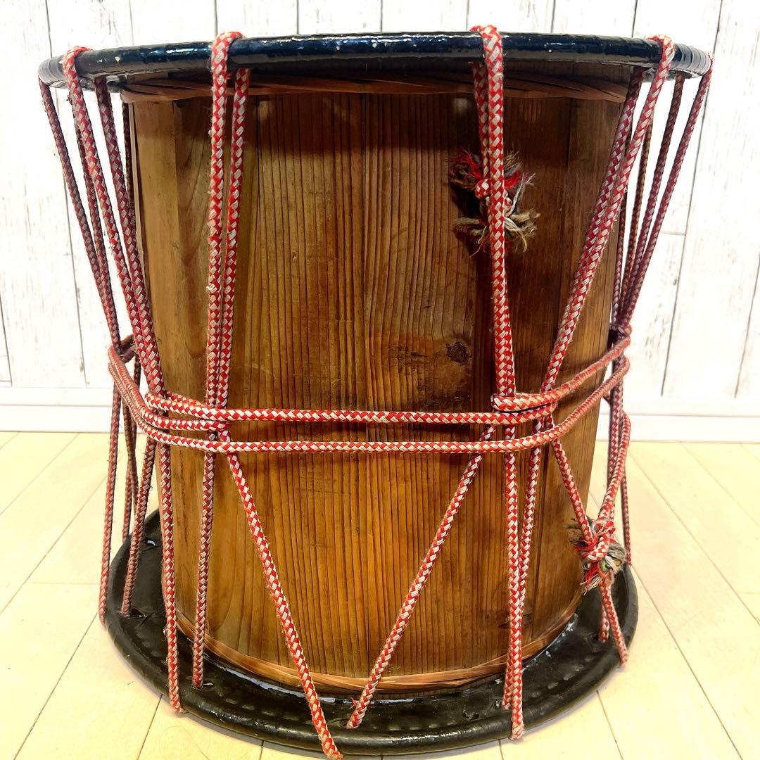 【良品】桶胴太鼓　和太鼓 打楽器　桶締め太鼓　桶太鼓
