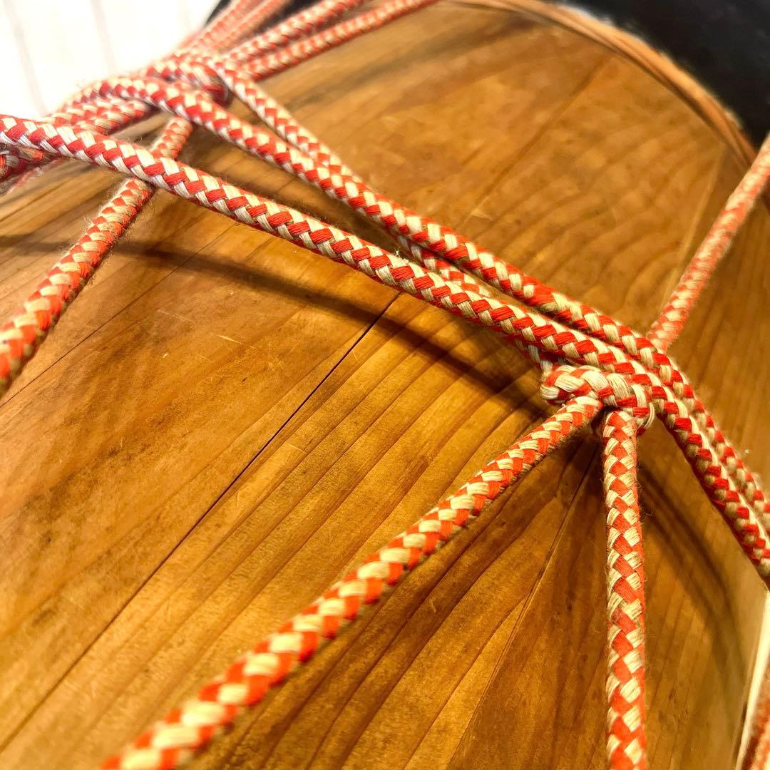 【良品】桶胴太鼓　和太鼓 打楽器　桶締め太鼓　桶太鼓