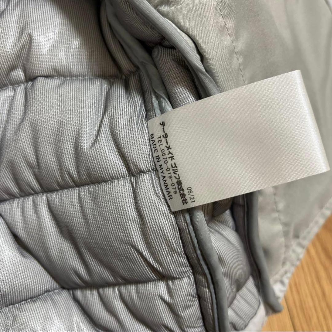 テーラーメイド 中綿ジャケット ライトグレー キルティングジャケットS 【美品】