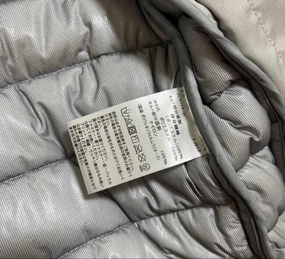 テーラーメイド 中綿ジャケット ライトグレー キルティングジャケットS 【美品】