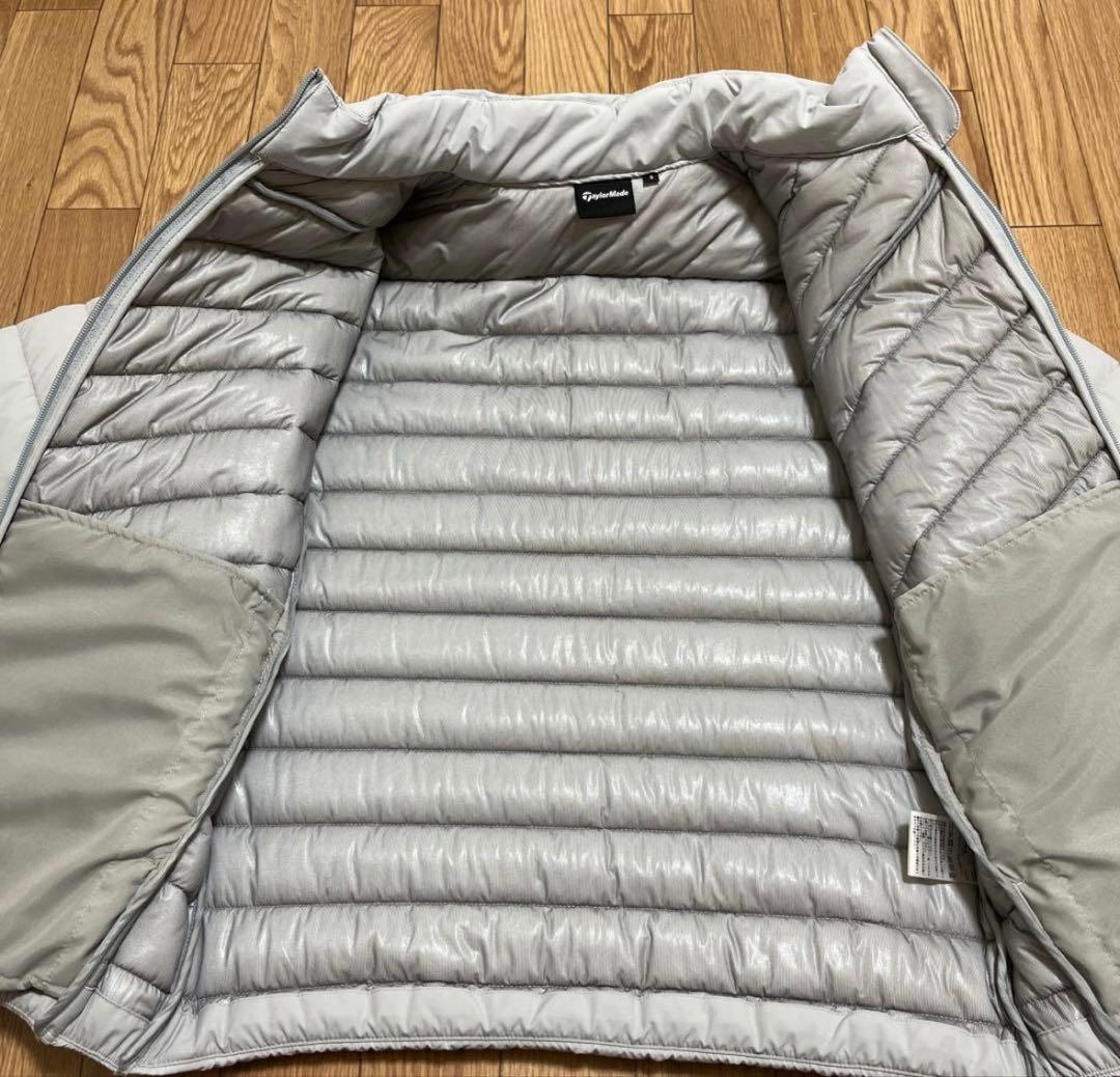 テーラーメイド 中綿ジャケット ライトグレー キルティングジャケットS 【美品】