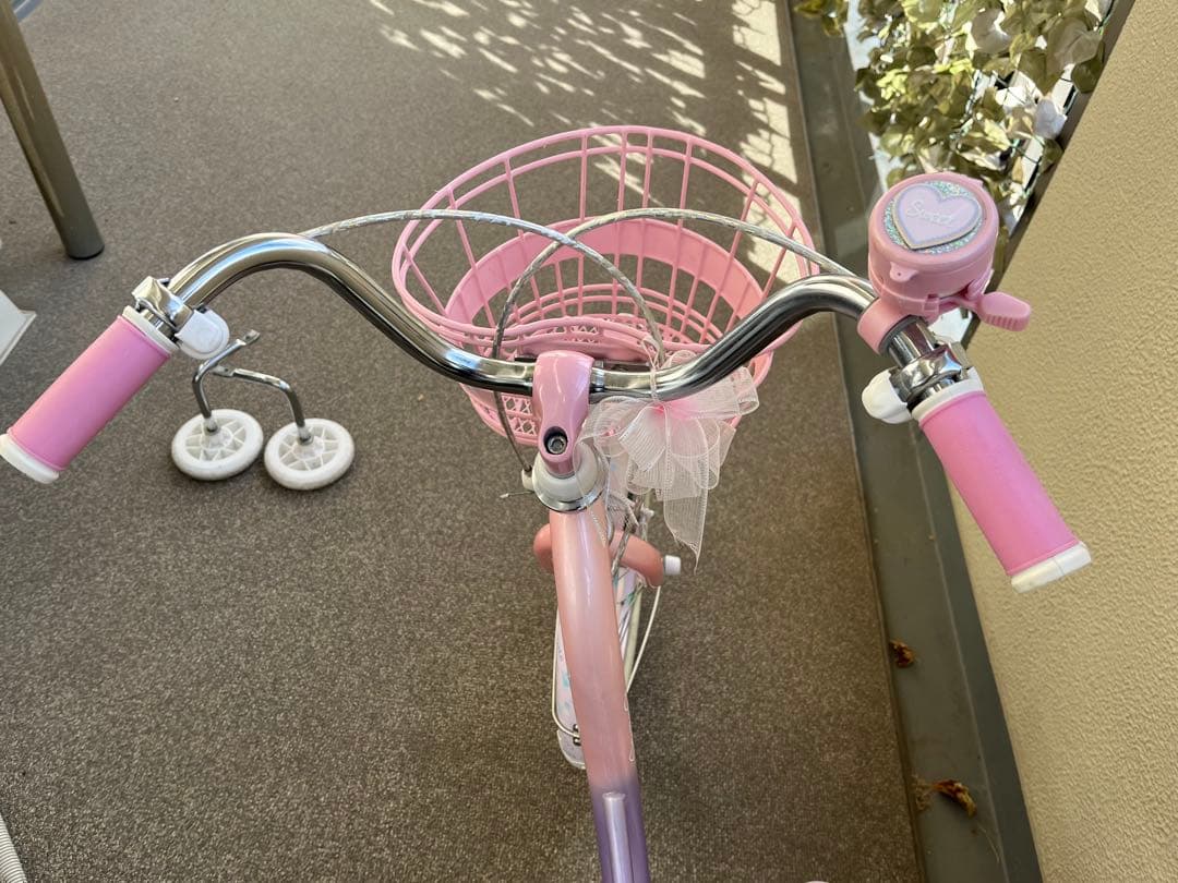 幼児用自転車 パープル・ピンク 16インチ メゾピアノ 引取り限定