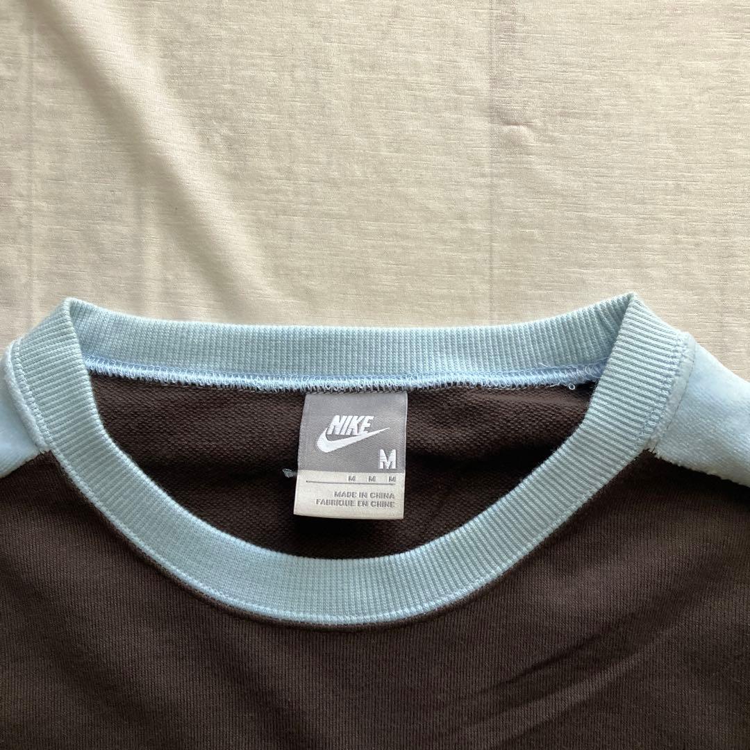 old nike /ロゴスウェット ゴツナイキ ブラウン M 00s ナイキ