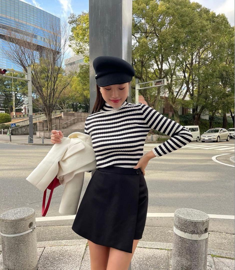 シェリエ sheller ポイントボタンキュロット sheller ポイントボタン