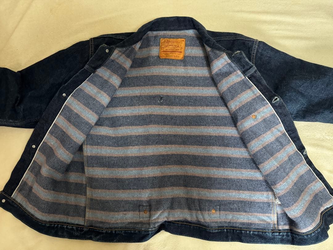 ウエアハウス S2001xx 大戦デッドストックブルー　ブランケット40