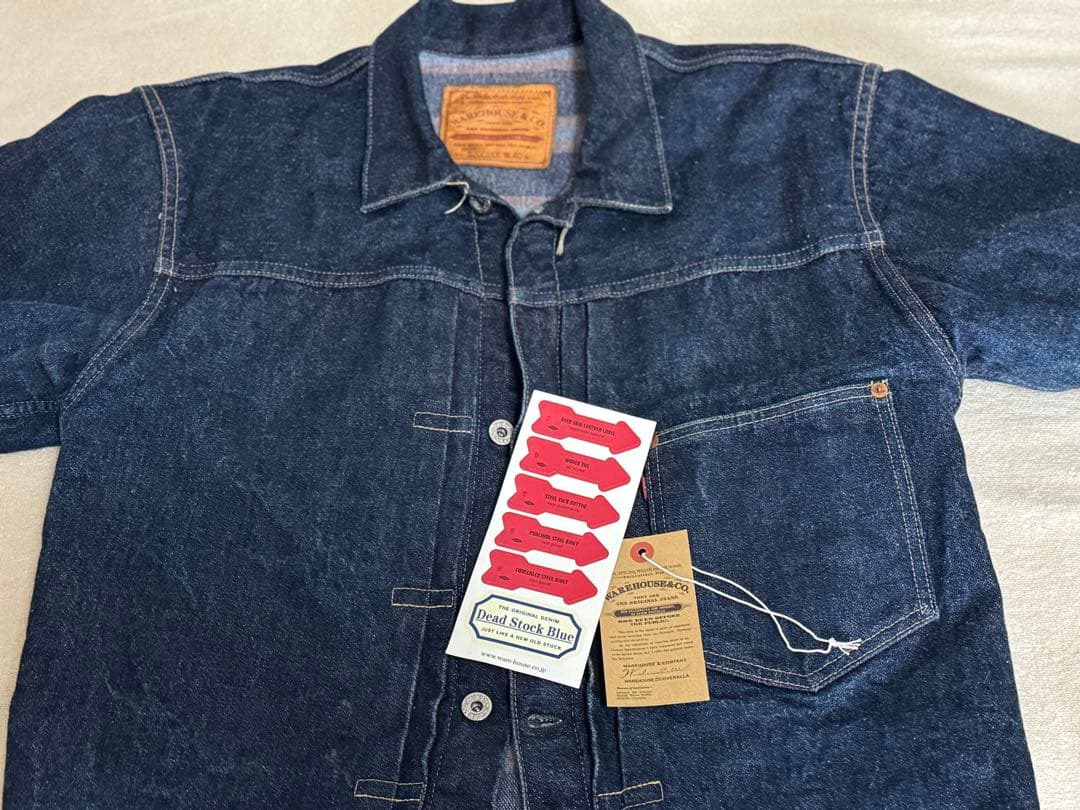 ウエアハウス S2001xx 大戦デッドストックブルー　ブランケット40