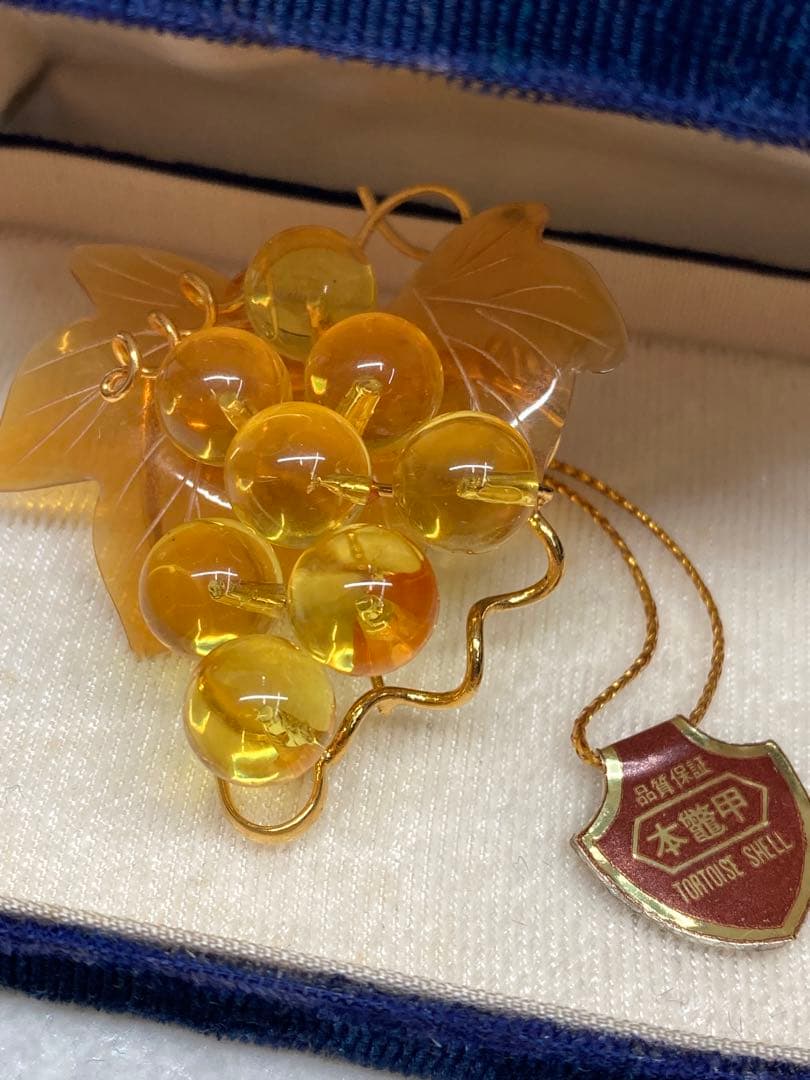 未使用品 本鼈甲 白甲 本珊瑚 赤珊瑚 本真珠 925 ブローチ ネックレス