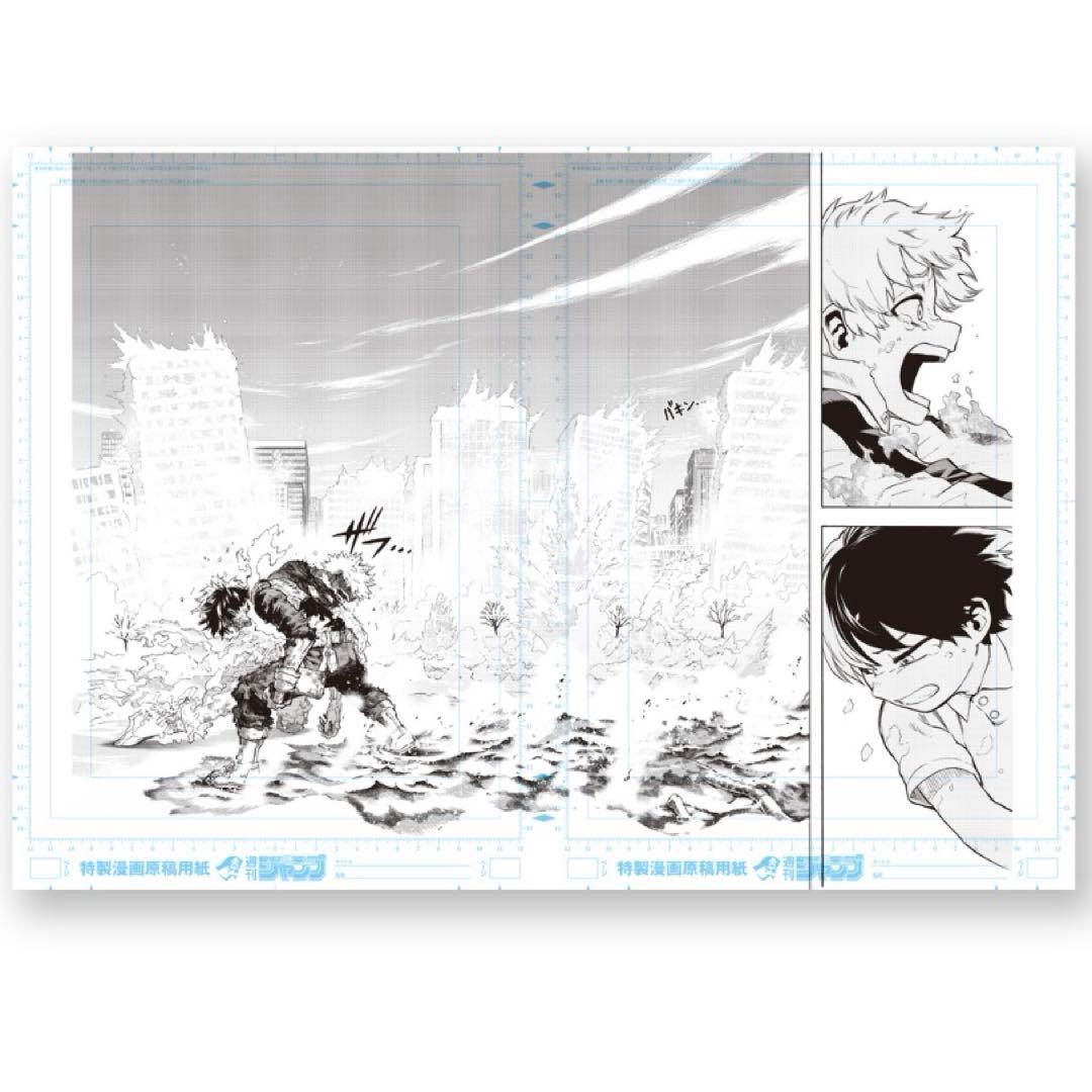 値下げ新品未開封ヒロアカ 原画展 限定 デジタル原稿プリントポスター