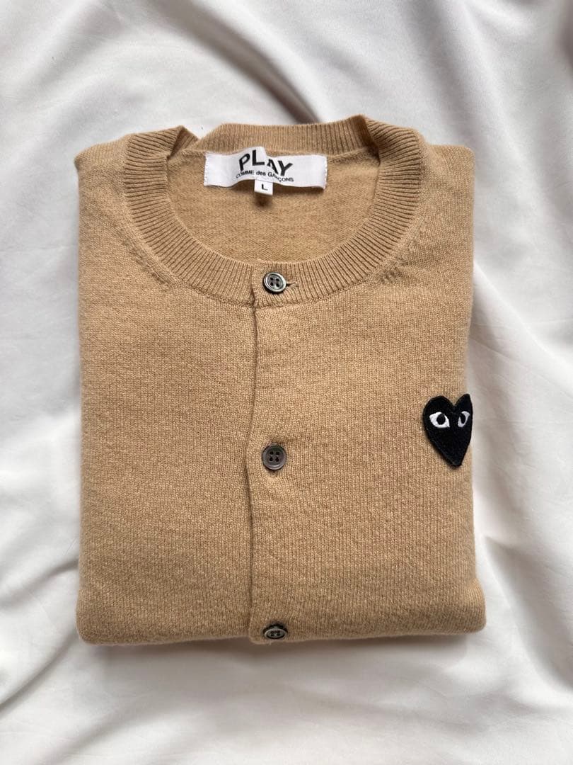 PLAY COMME des GARÇONS ベージュ カーディガン L♡