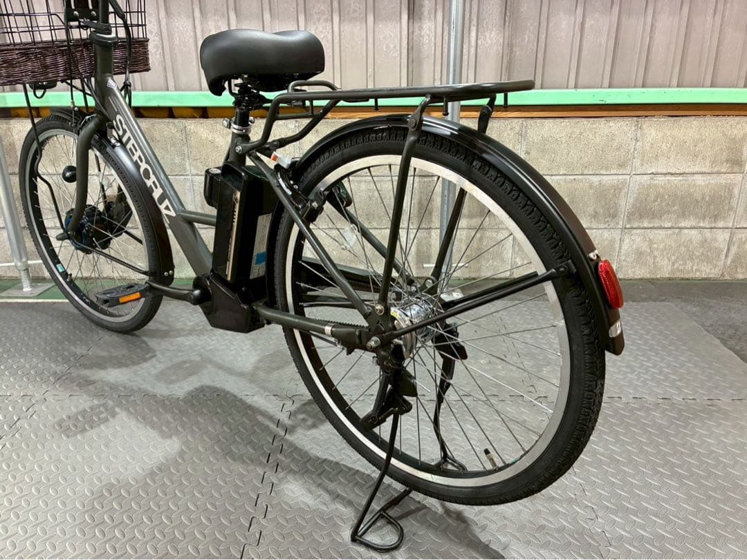 №8408 電動自転車 ブリヂストン　ステップクルーズ　26インチ カーキ