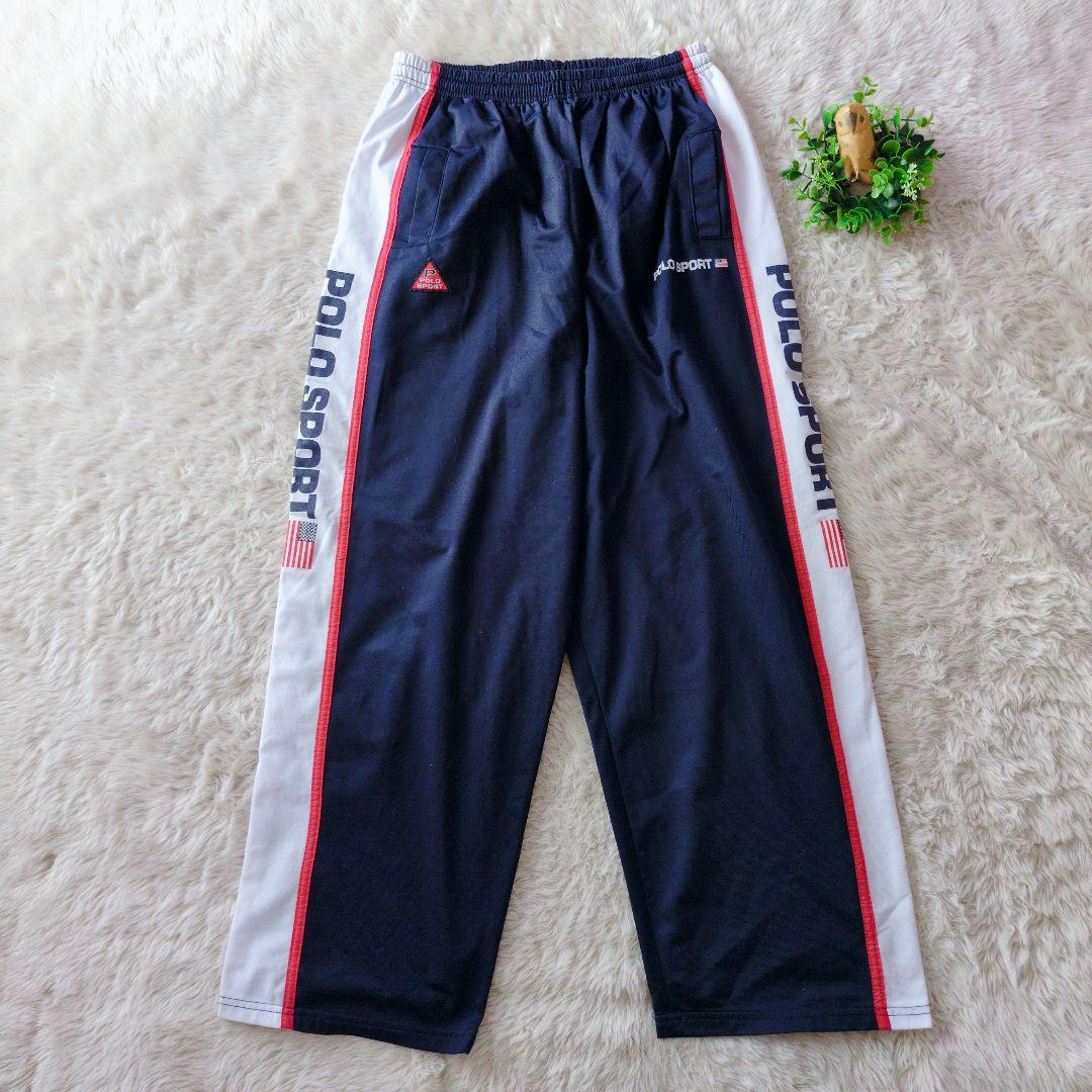 超人気 90sビンテージ POLO SPORT セットアップ 旗ロゴ ジャージ