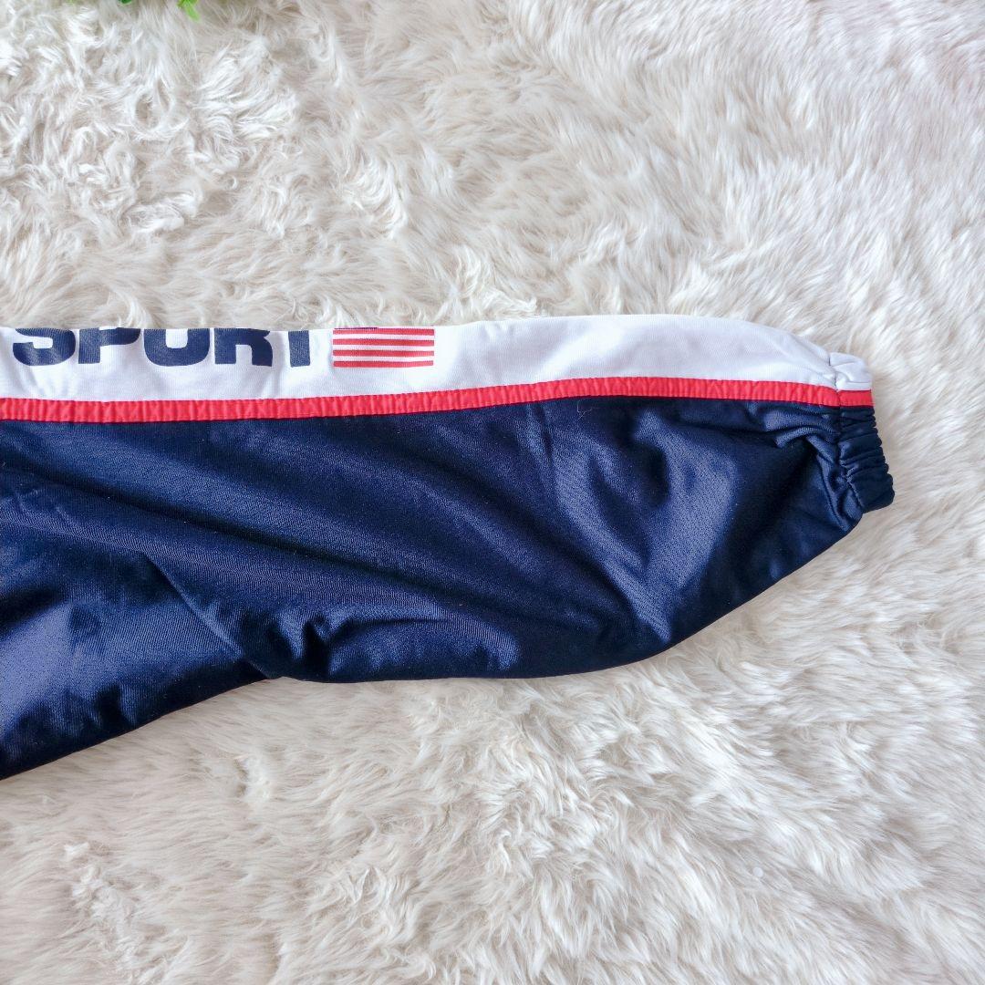 超人気 90sビンテージ POLO SPORT セットアップ 旗ロゴ ジャージ