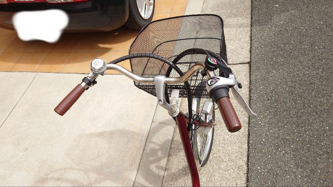 AOSL203 赤い三輪電動アシスト自転車