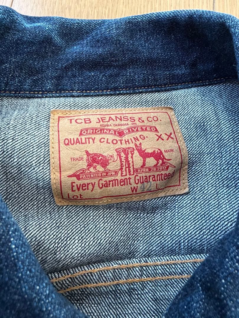 TCB JEANS 50'S デニム ジャケット サイズ42 赤タブ