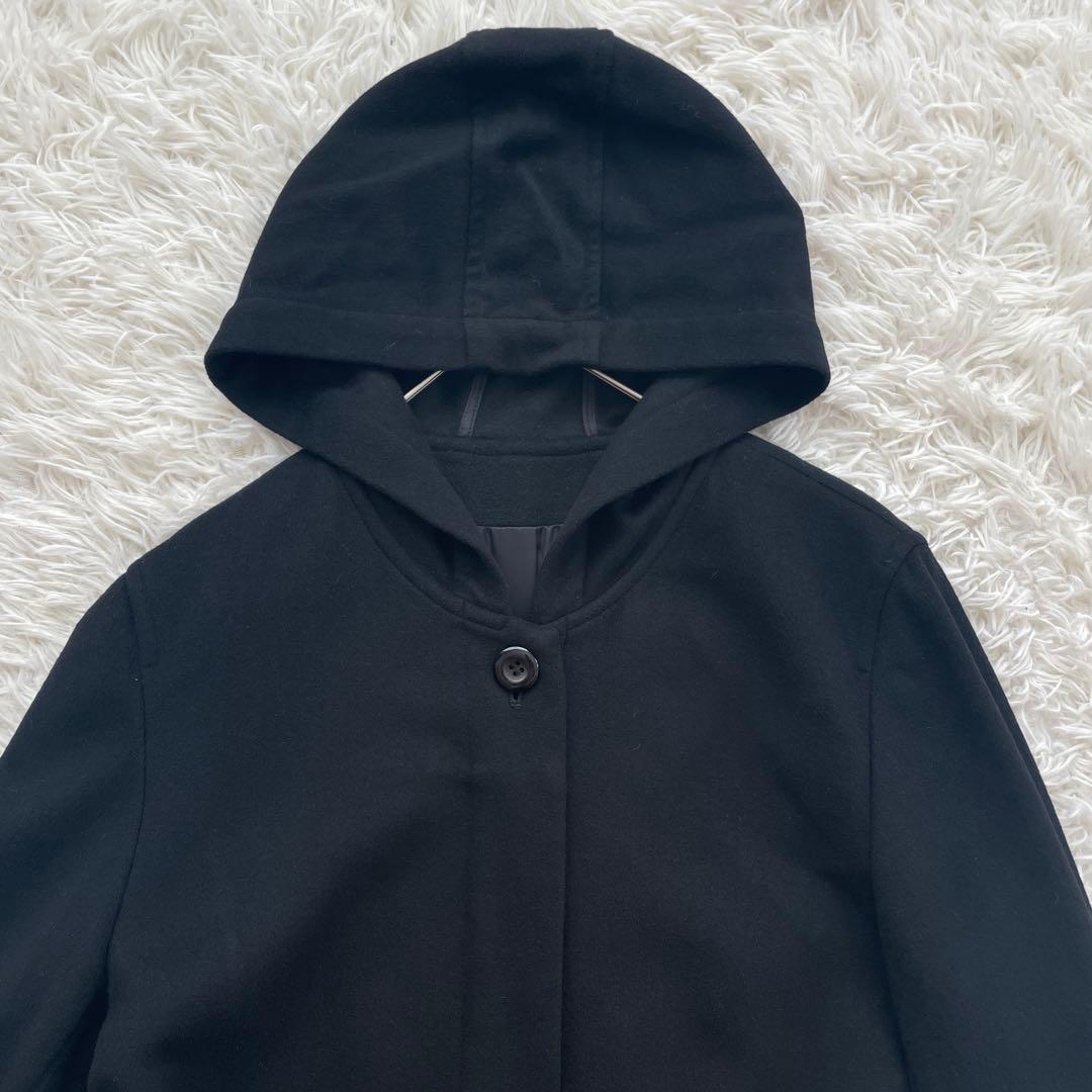 ru カシミヤ100% Aライン　ロング　コート　大きいサイズ