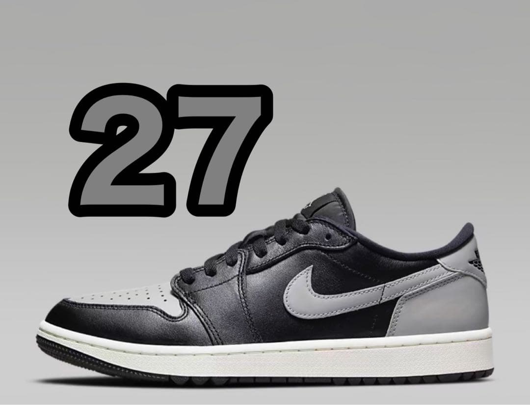 NIKE AIR JORDAN 1 LOW GOLF ミディアムグレー 27cm GOLF 1 LOW JORDAN