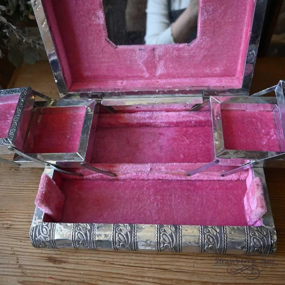 L3710-229 英国ヴィンテージ アクセサリーケース 小物入れ ジュエリー