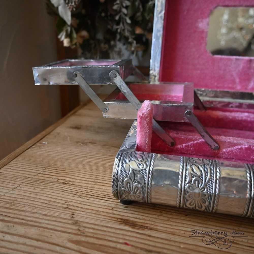 L3710-229 英国ヴィンテージ アクセサリーケース 小物入れ ジュエリー