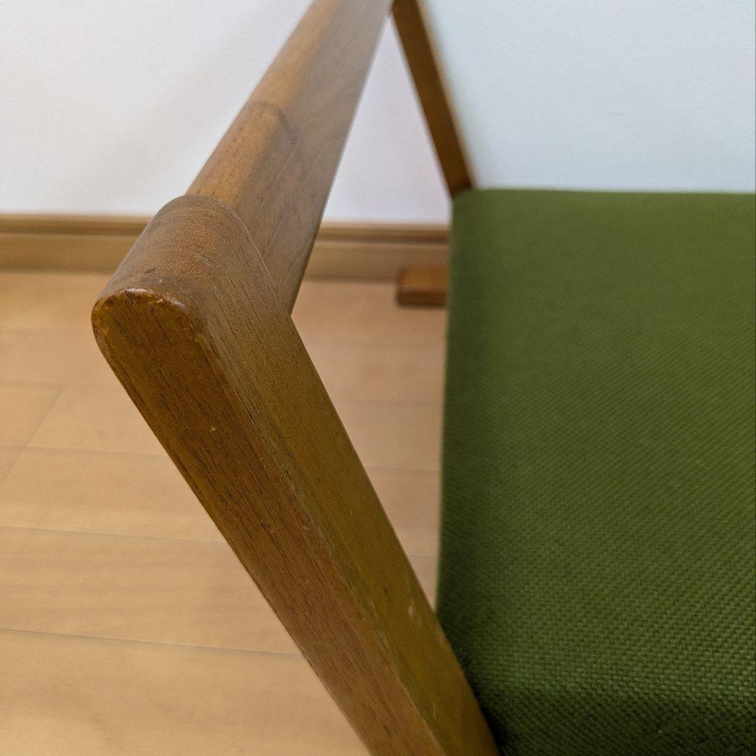 キト ザガク zagaku 座椅子正座胡座 コンパクト グリーン緑ウォールナット