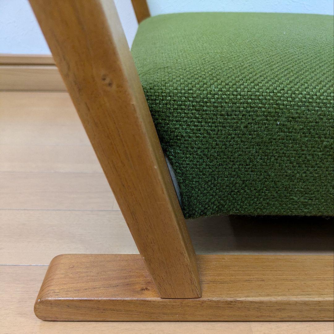 キト ザガク zagaku 座椅子正座胡座 コンパクト グリーン緑ウォールナット