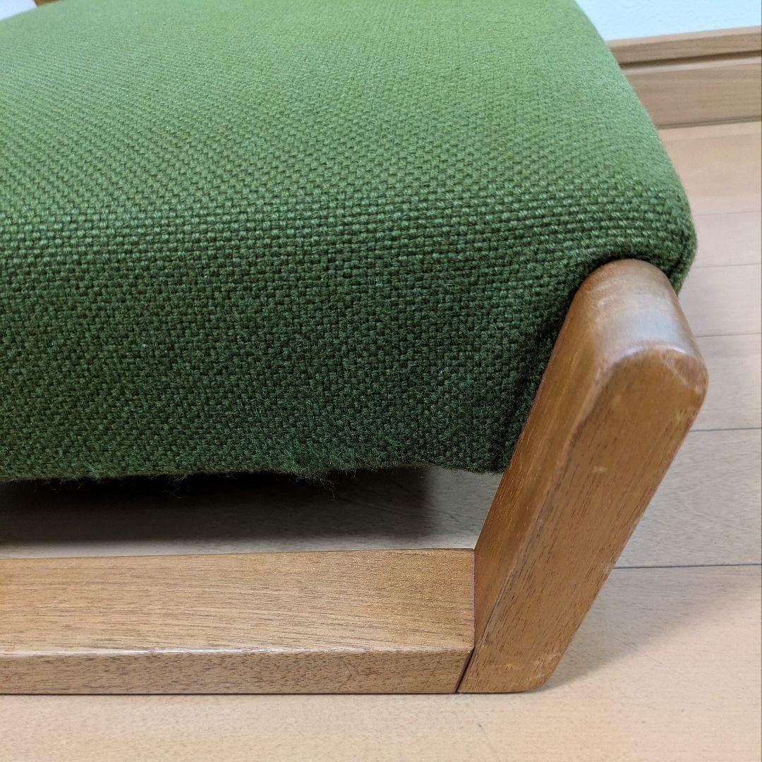 キト ザガク zagaku 座椅子正座胡座 コンパクト グリーン緑ウォールナット