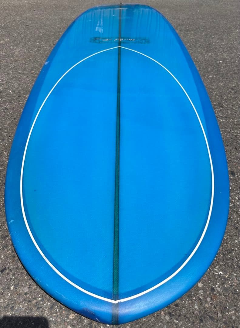 青 ロングボード シングルフィン最終値引き