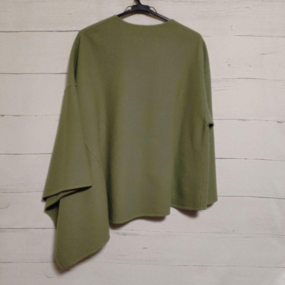 美品♡ADORE アドーア ソフトリバー ノーカラージャケット　アシンメトリー