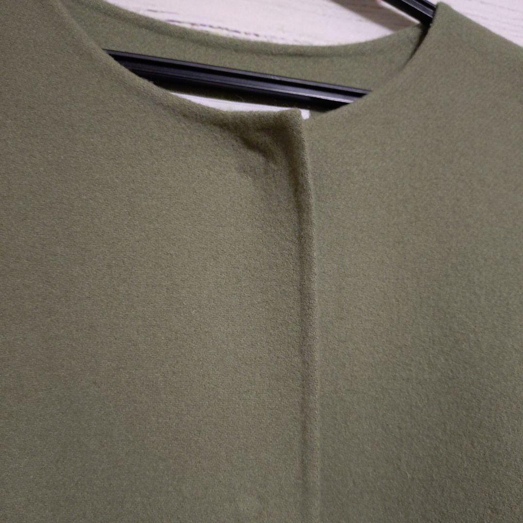 美品♡ADORE アドーア ソフトリバー ノーカラージャケット　アシンメトリー