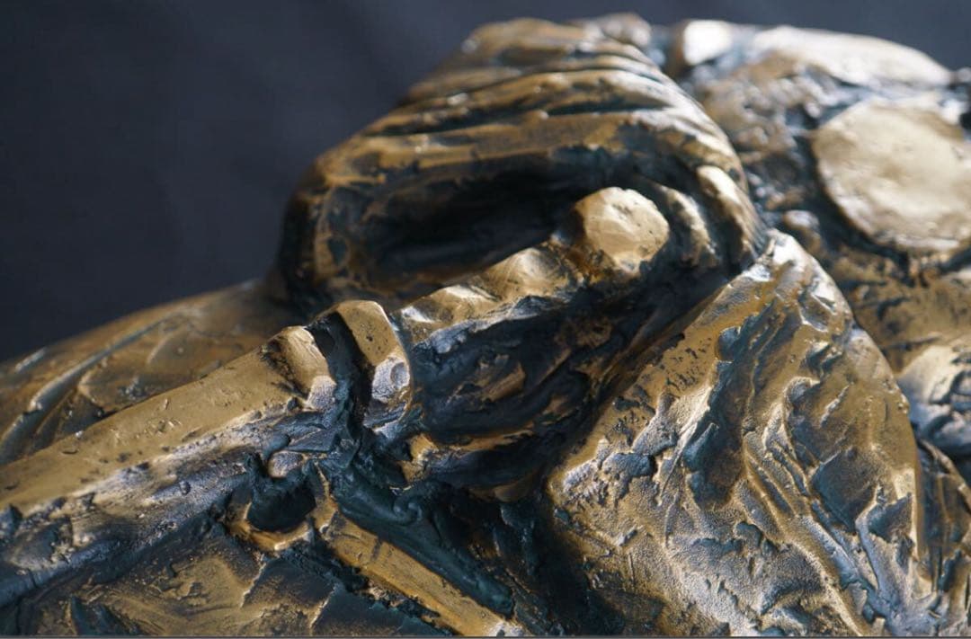 彫刻家 北村西望 作 ブロンズ『母神』大作 共箱 百弐才 巨匠