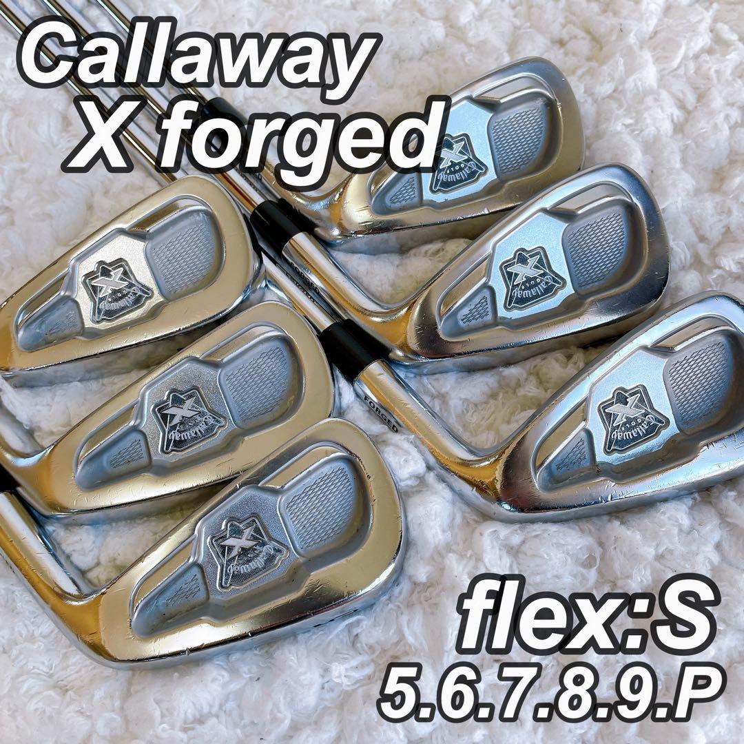 キャロウェイ　X forged アイアンセット　6本セット　S 右利き