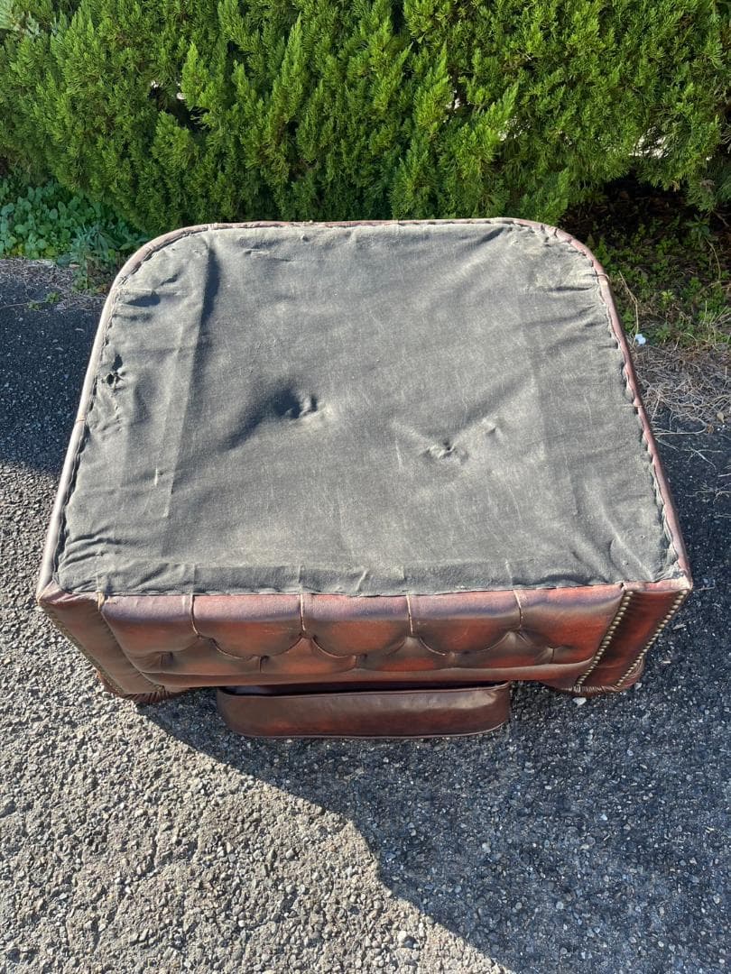 本革 チェスターフィールドソファ 一人掛け