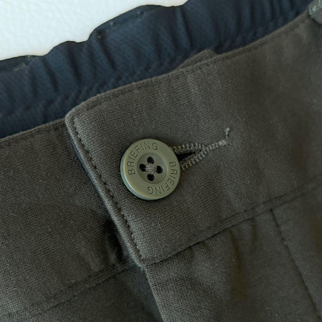 3228【美品】ブリーフィング　パンツ ストレッチ スウェット カーキ ゴルフ