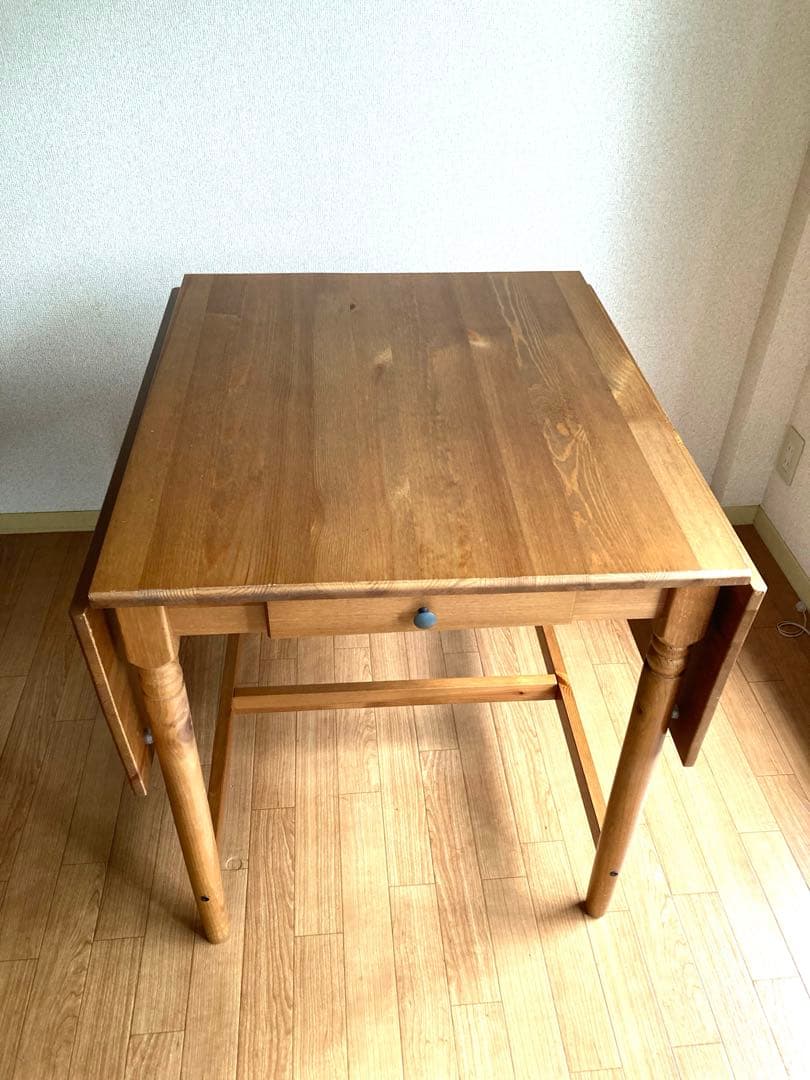 【廃盤品】IKEA テーブル　木製　折りたたみ　バタフライ INGATORP