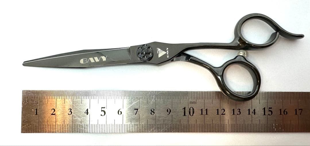 GAVY 6インチ カットシザー ブラック理容 美容 鋏 美容師 ハサミ はさみ