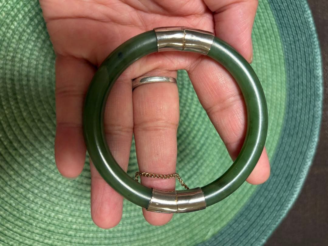 天然翡翠 バングル