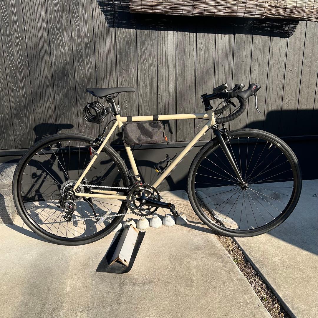 サイクルベースアサヒ　ベージュ アルミロードバイク レユニオン