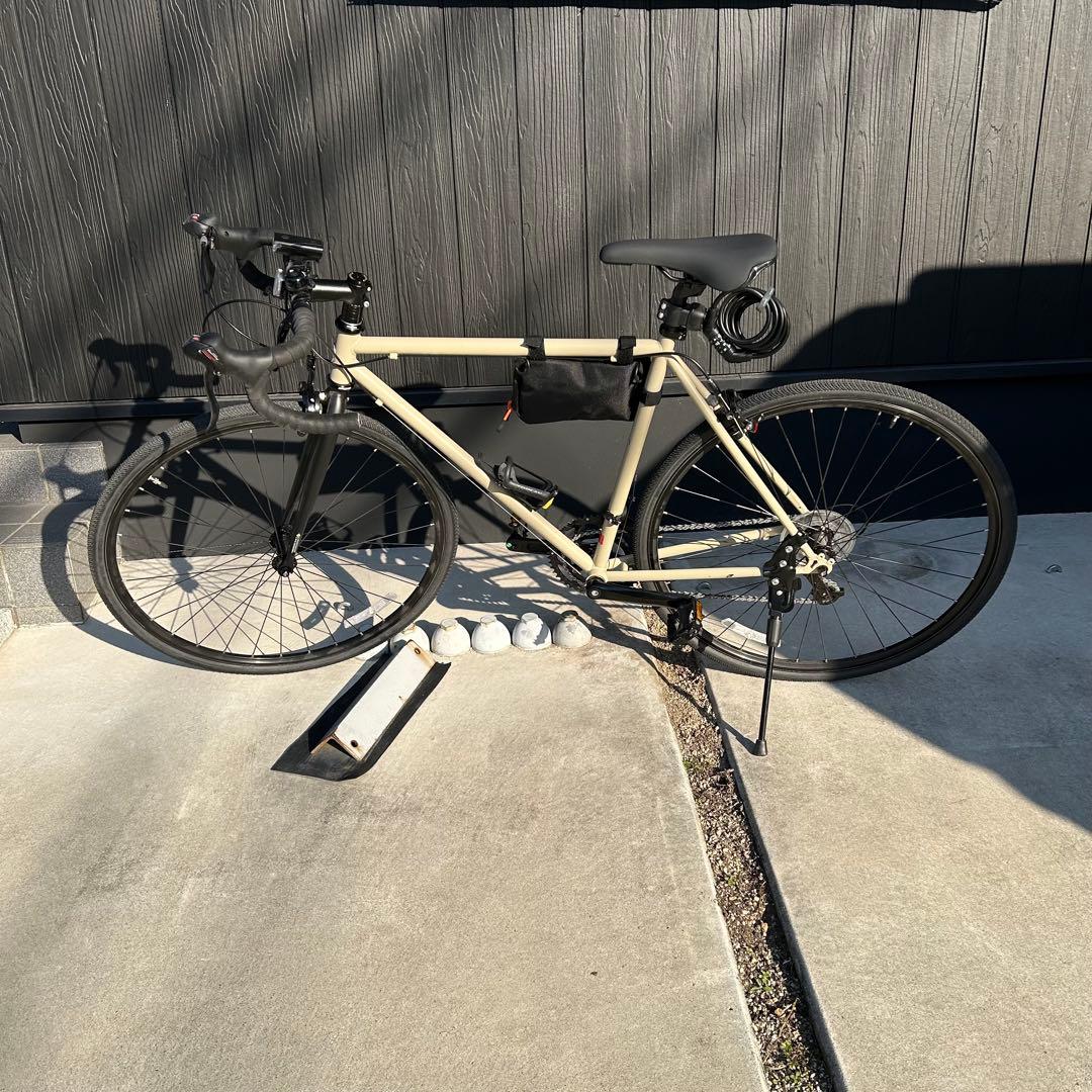 サイクルベースアサヒ　ベージュ アルミロードバイク レユニオン