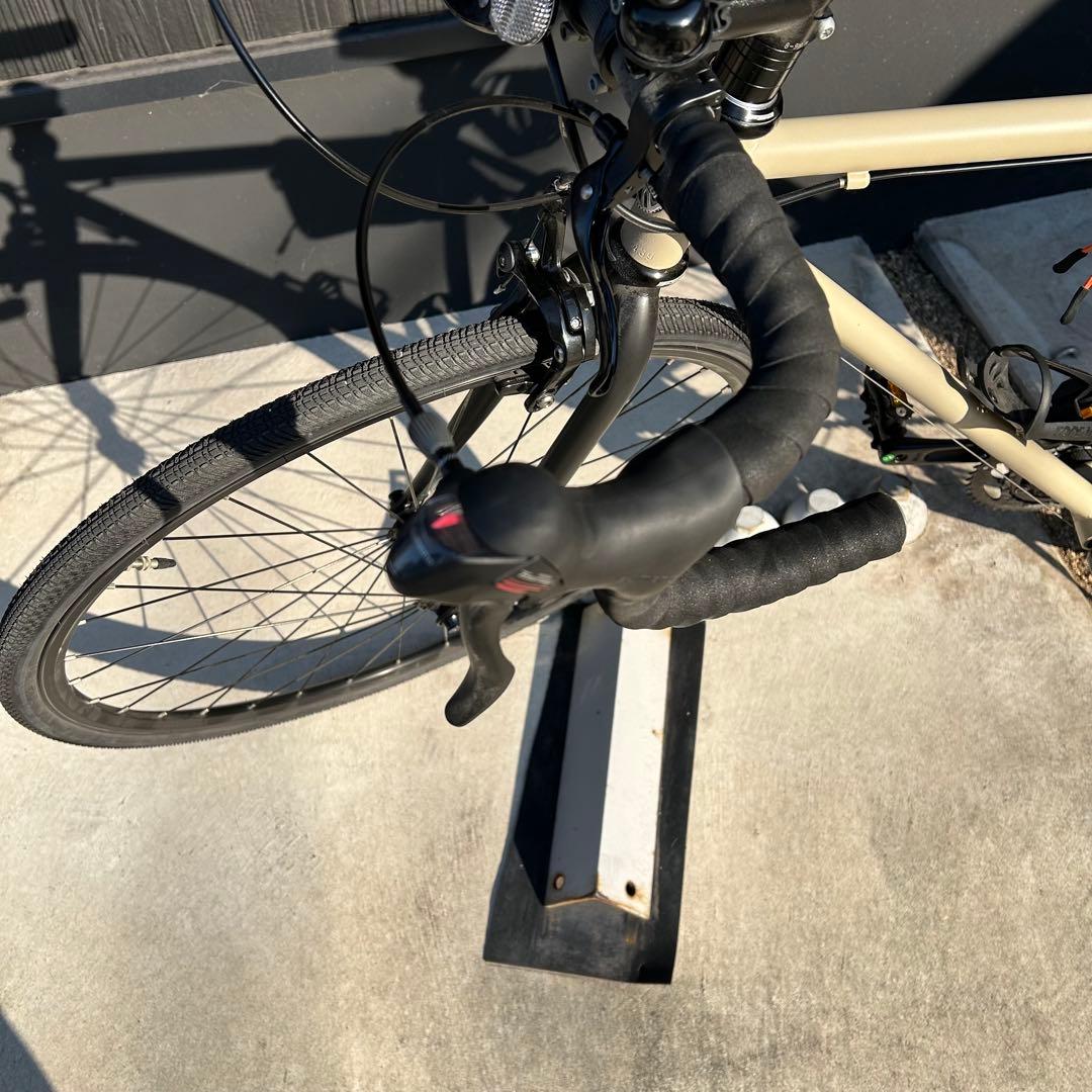 サイクルベースアサヒ　ベージュ アルミロードバイク レユニオン