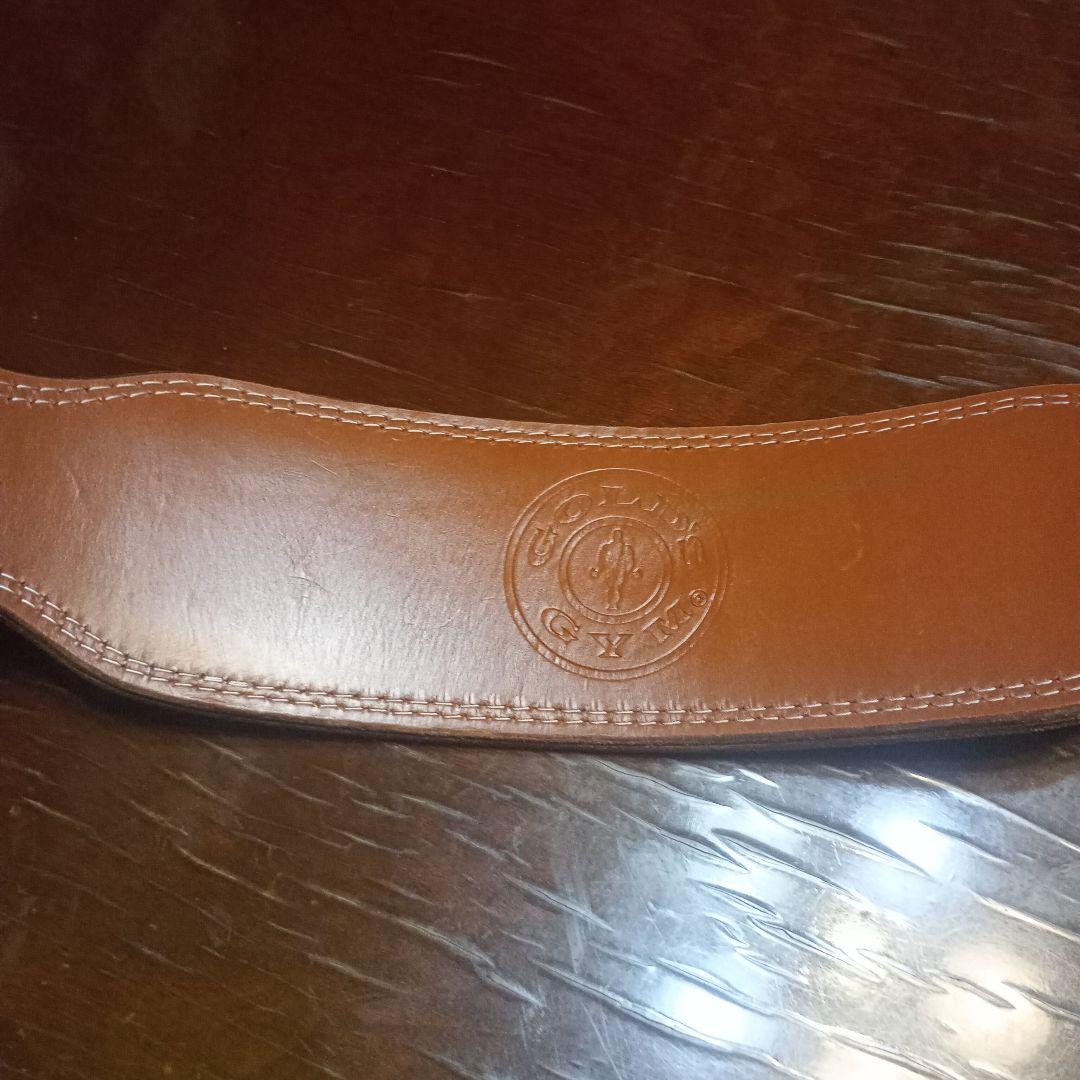 n*4様 GOLD'S GYM トレーニングパワーベルト　Мサイズ　プロレザーベ